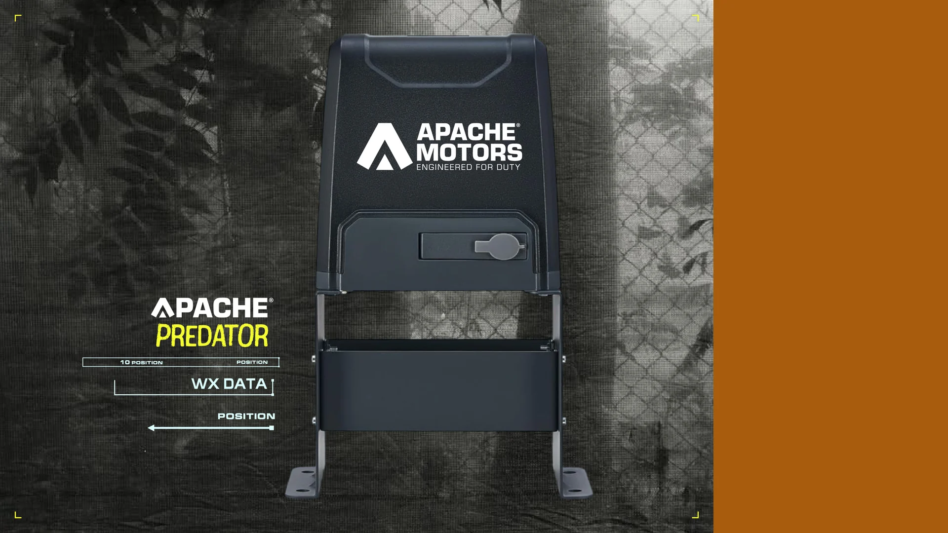 Motor Apache Predator en una instalación exterior